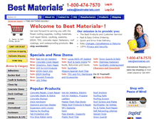 Tablet Screenshot of bestmaterials.com